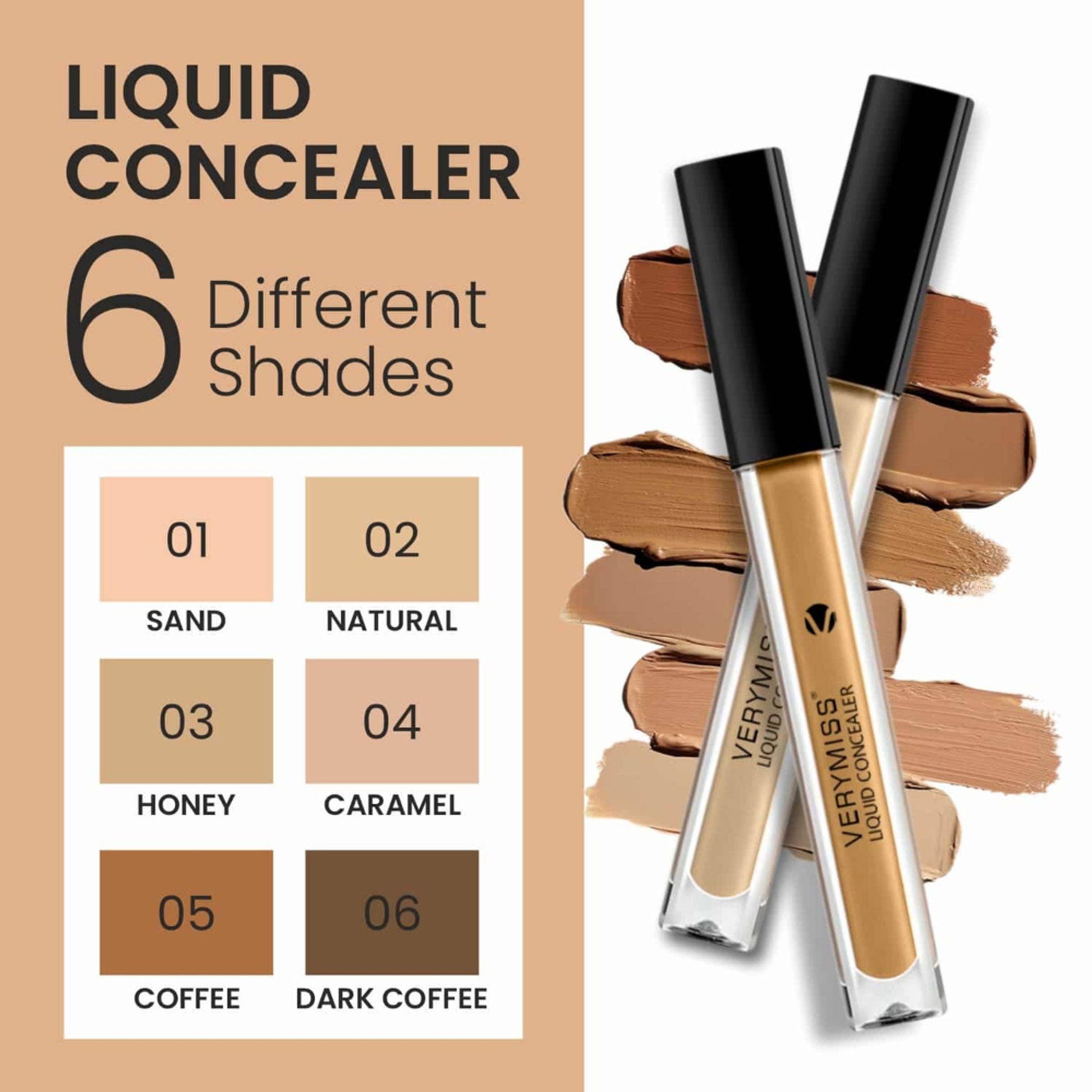 VERYMISS Liquid Concealer - 05 Coffee  Grab2Buy VERYMISS Grab2Buy