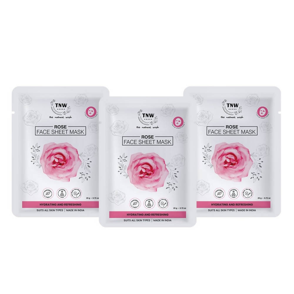 The Natural Wash Rose Face Sheet Mask  Grab2Buy The Natural Wash Grab2Buy