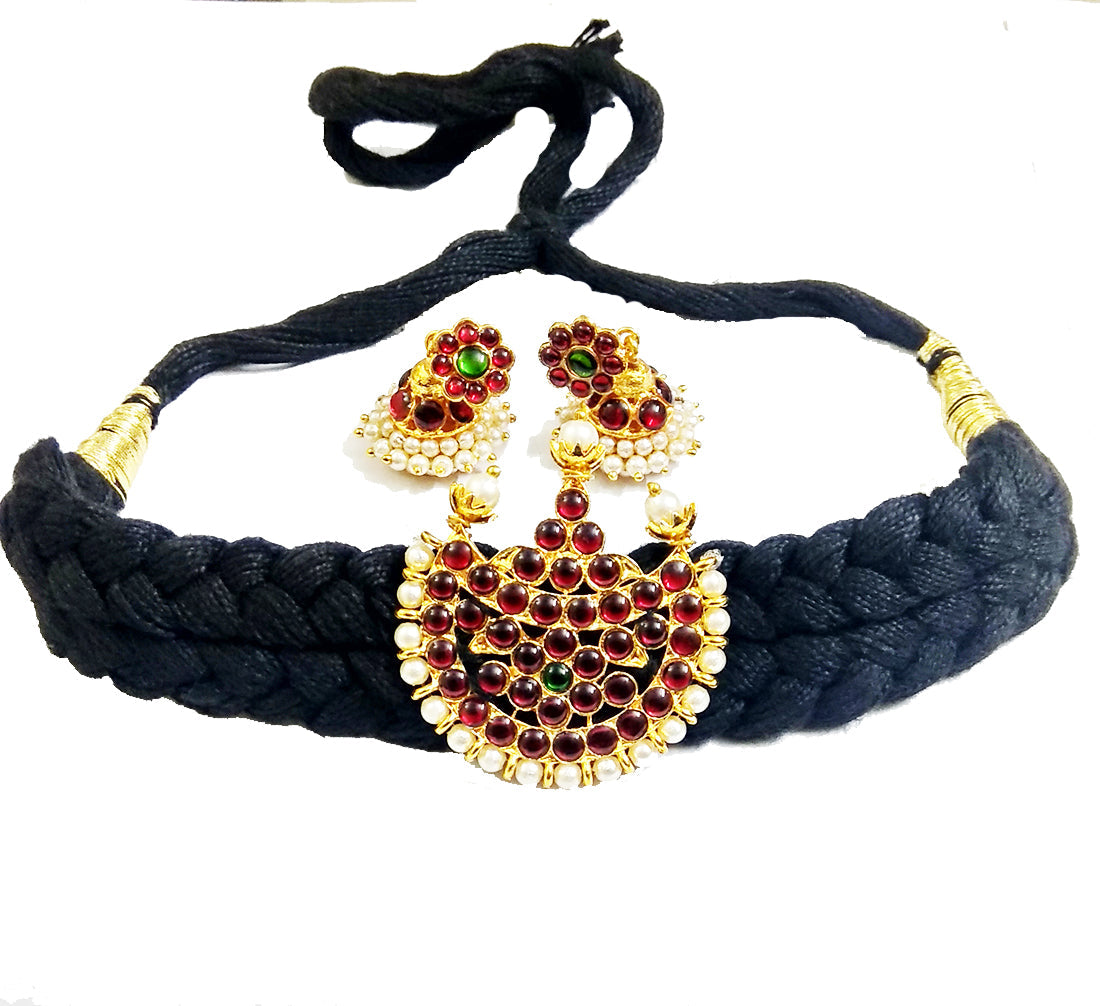 Elite Trading Black Choker With Jhumka Set Elite Trade