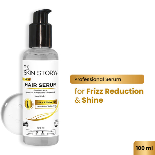The Skin Story Anti Frizz Hair Serum For Smooth Shiny Silky Hair with Vit E Argan Oil  Grab2Buy The Skin Story Grab2Buy