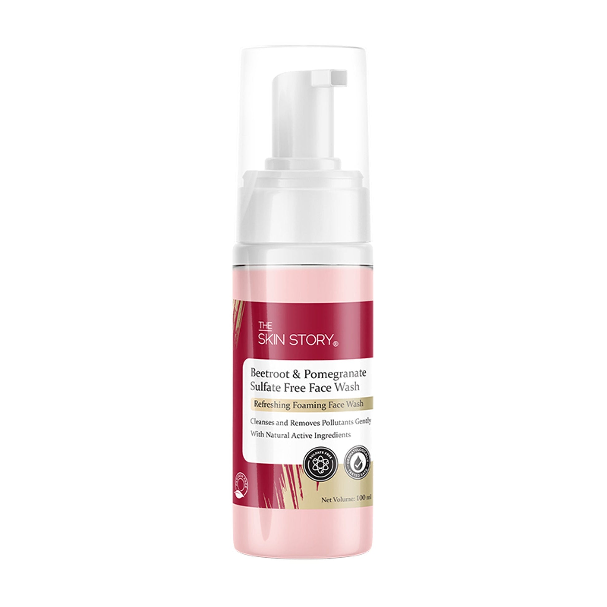 The Skin Story Beetroot Glow Foaming Face Wash For Dark Spots Anti-Aging Cleanses  Grab2Buy The Skin Story Grab2Buy