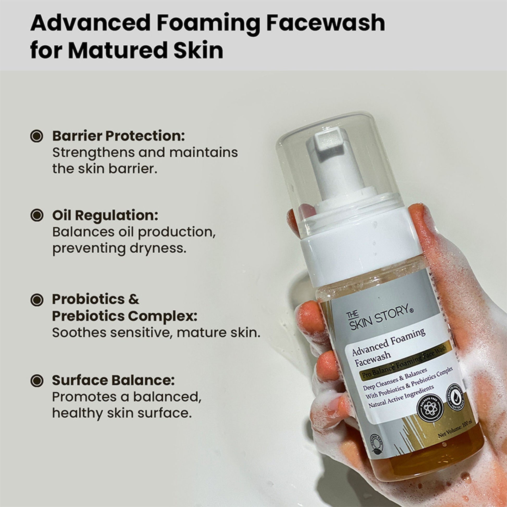 The Skin Story Sulphate Free Foaming Face Wash  Grab2Buy The Skin Story Grab2Buy