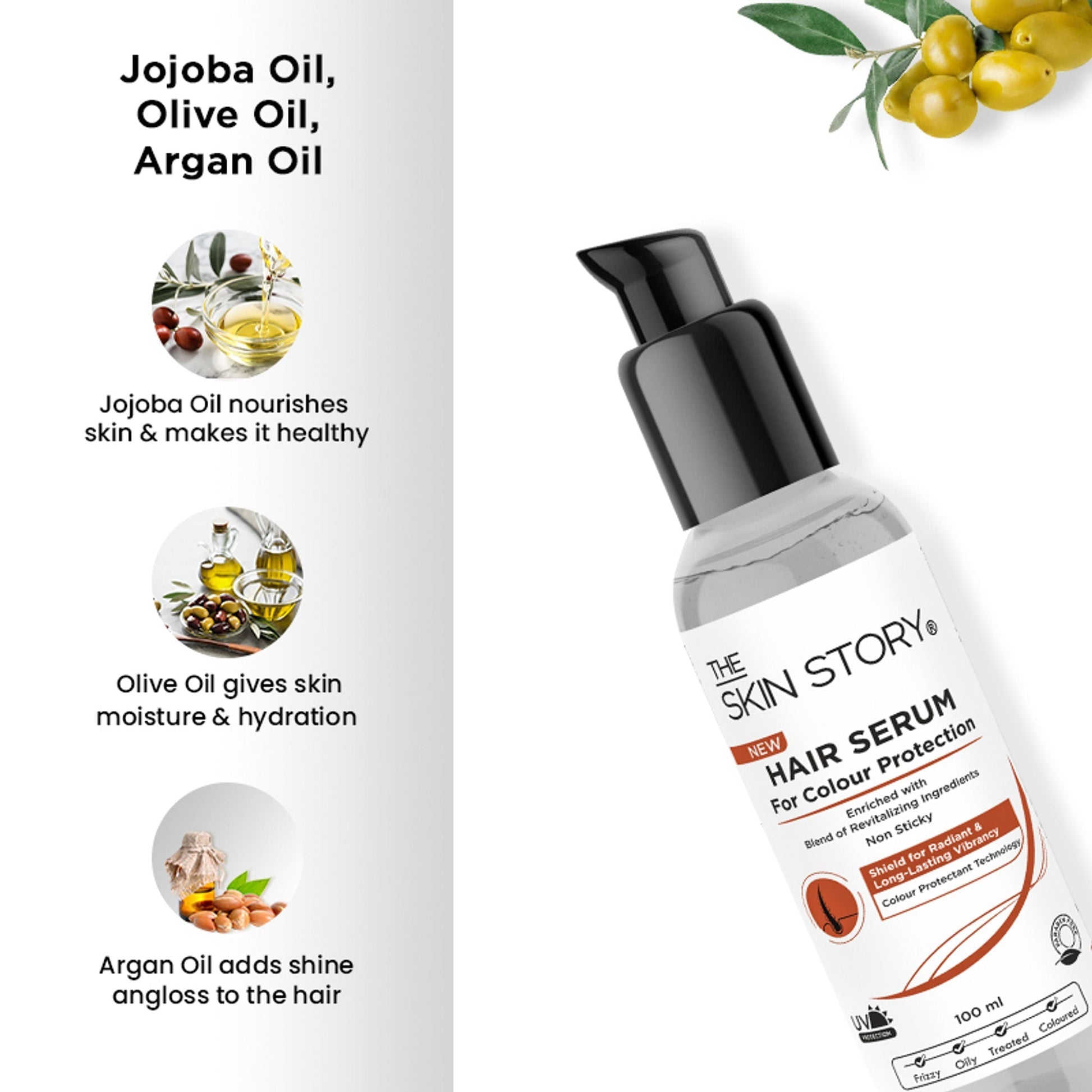 The Skin Story Colour Protection Anti Frizz Hair Serum  Grab2Buy The Skin Story Grab2Buy