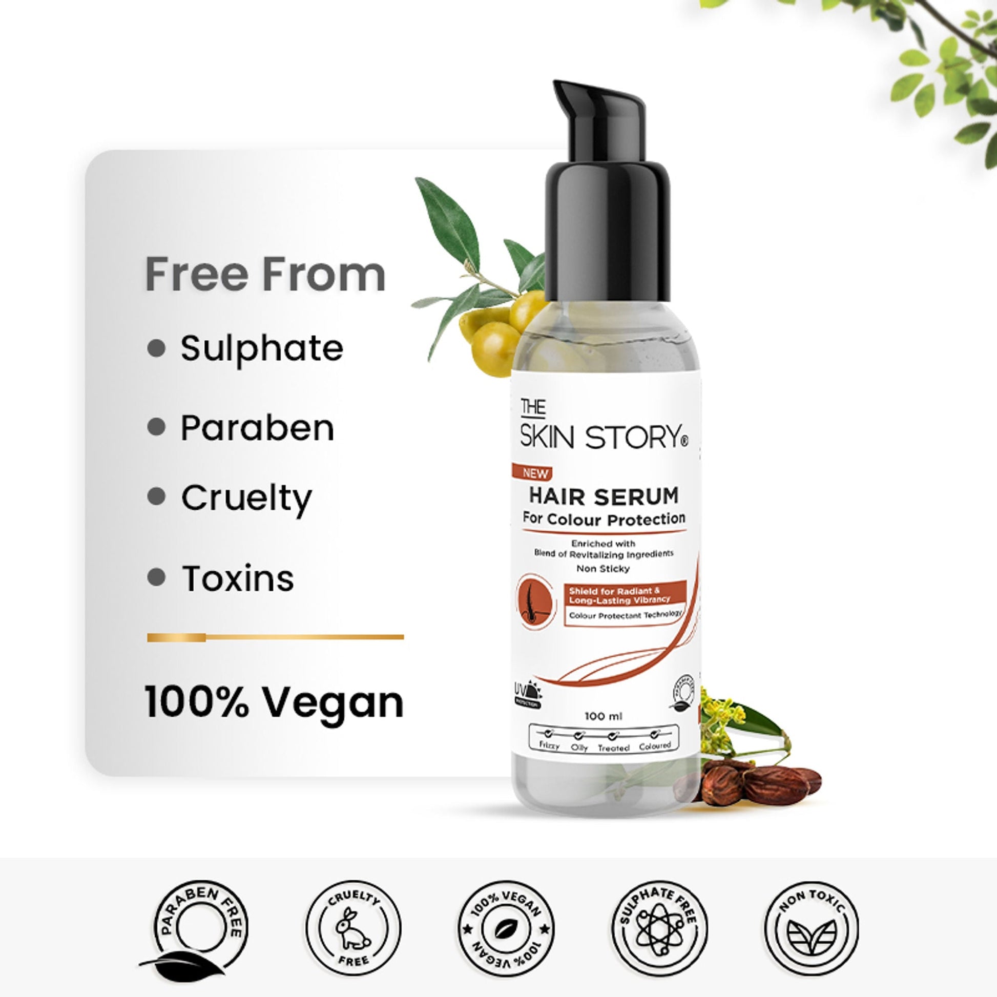 The Skin Story Colour Protection Anti Frizz Hair Serum  Grab2Buy The Skin Story Grab2Buy