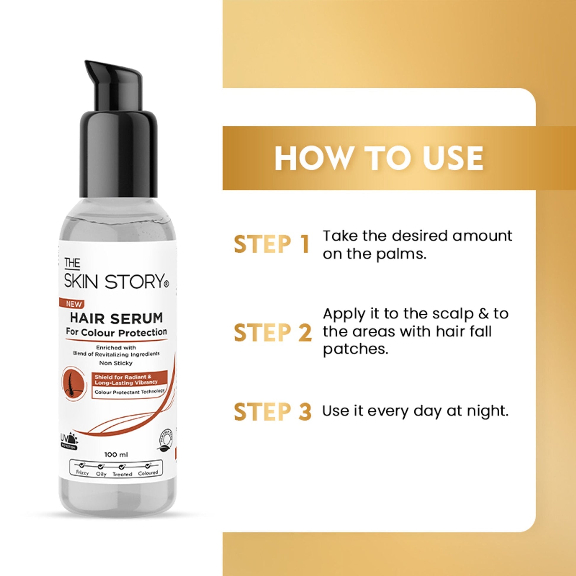 The Skin Story Colour Protection Anti Frizz Hair Serum  Grab2Buy The Skin Story Grab2Buy