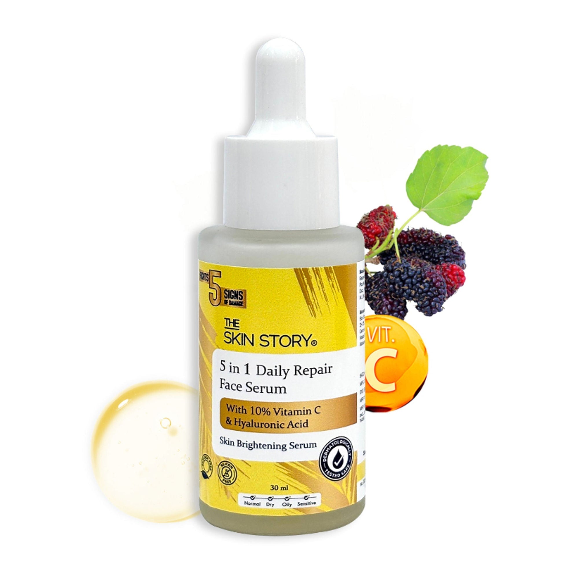 The Skin Story 10% Vitamin C Skin Brightening Face Serum With Hyaluronic Acid  Grab2Buy The Skin Story Grab2Buy