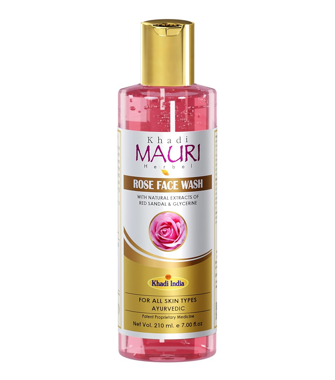 Khadi Mauri Herbal Rose Face Wash 