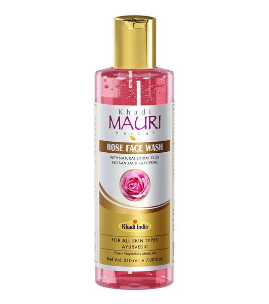 Khadi Mauri Herbal Rose Face Wash 