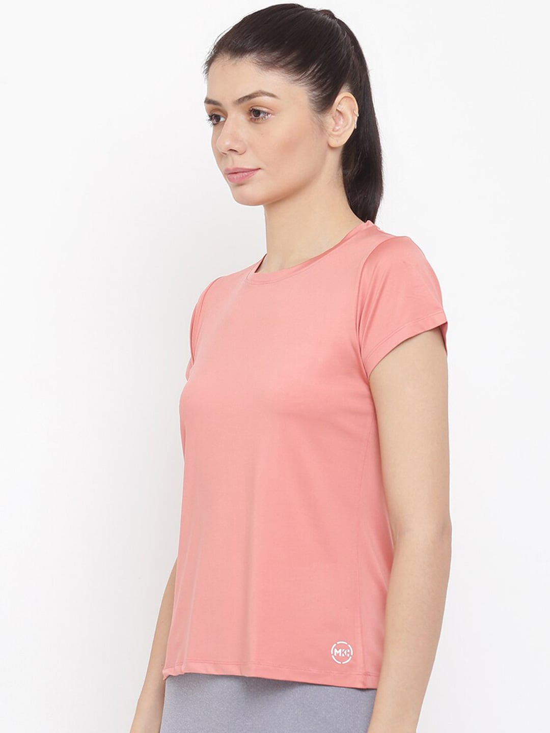 MKH Women Pink Dri-FIT Running T-shirt 