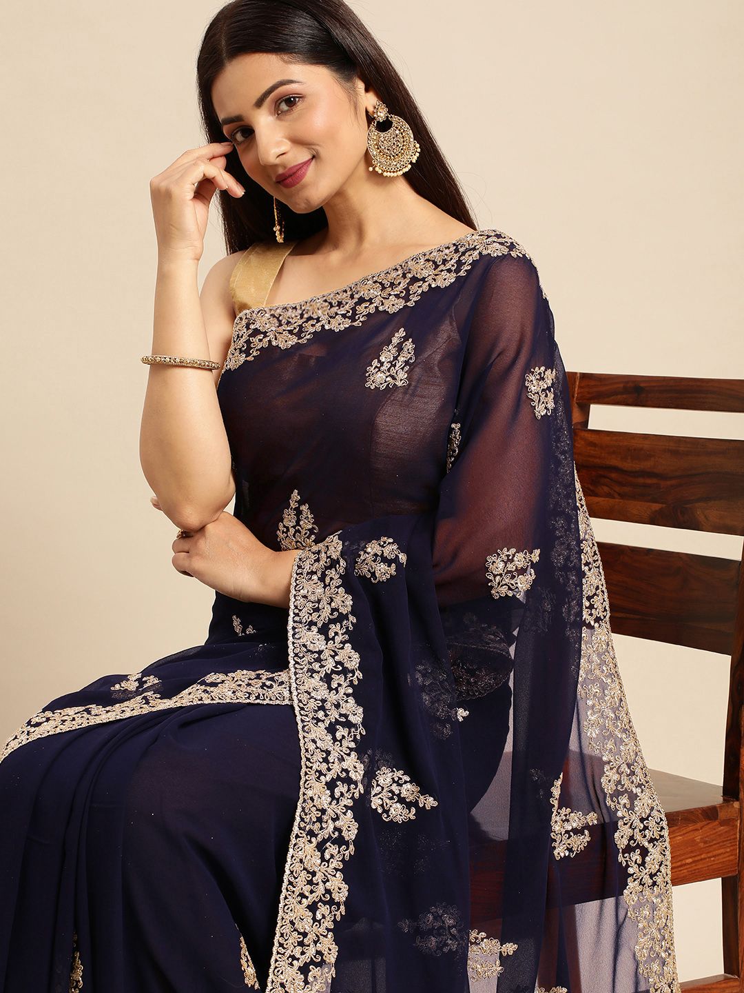 kasee Embroidered Ethnic Saree