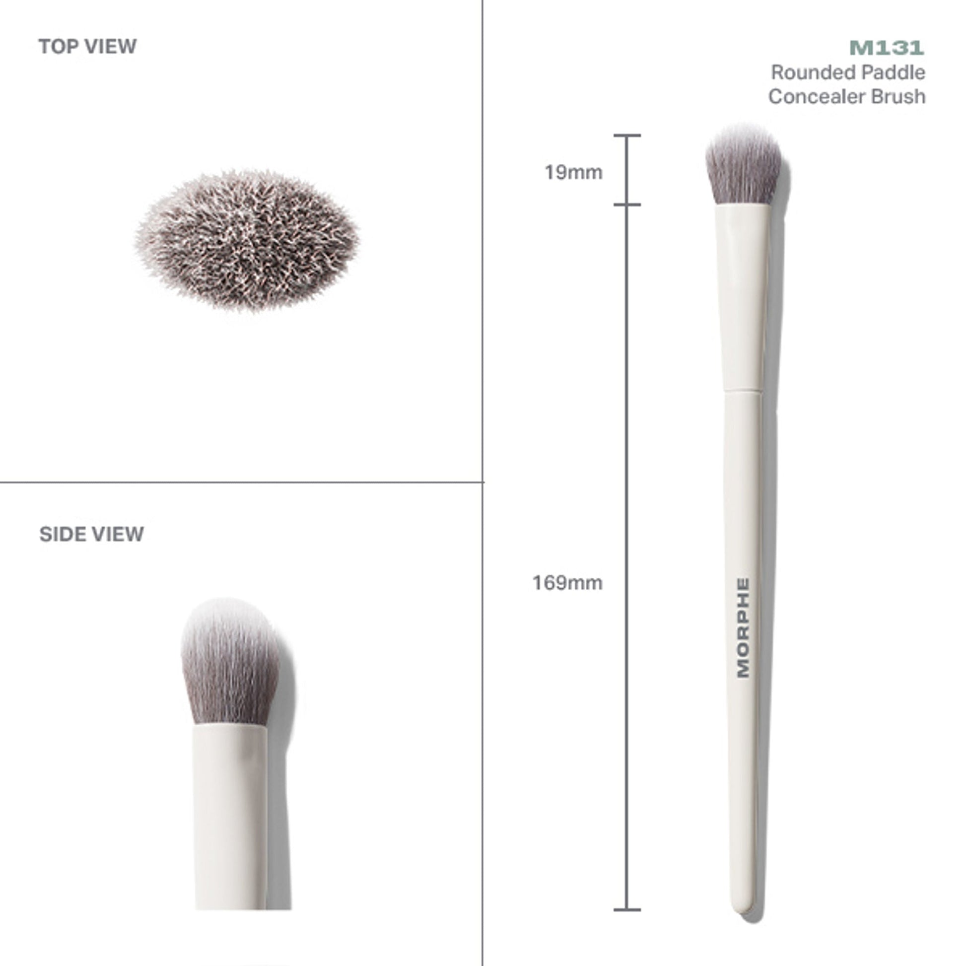 MORPHE M131 Rounded Paddle Concealer Brush