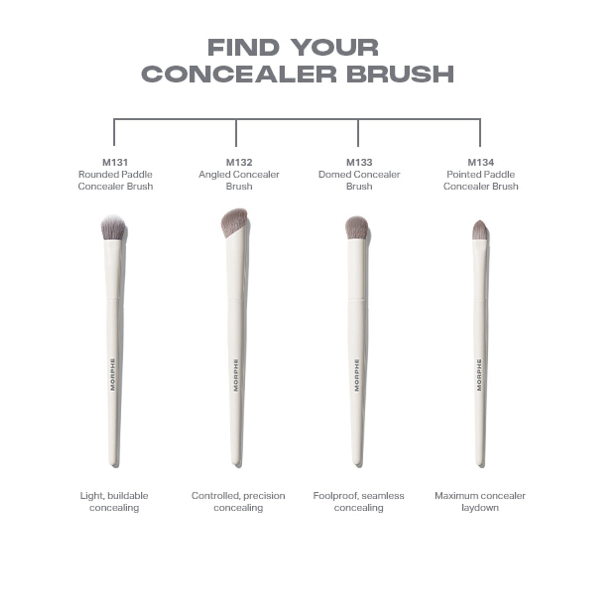 MORPHE M131 Rounded Paddle Concealer Brush
