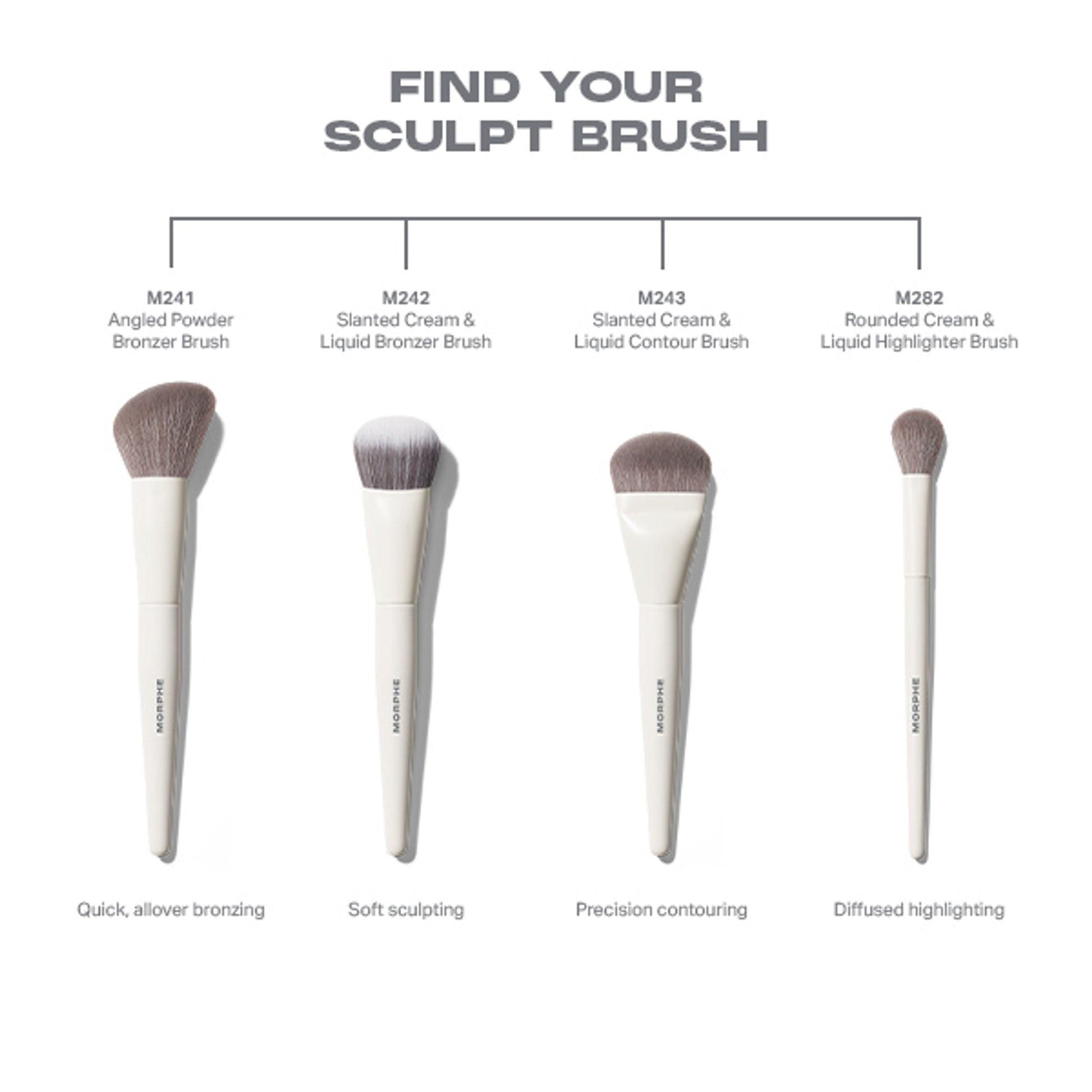 MORPHE M241 Angled Powder Bronzer Brush