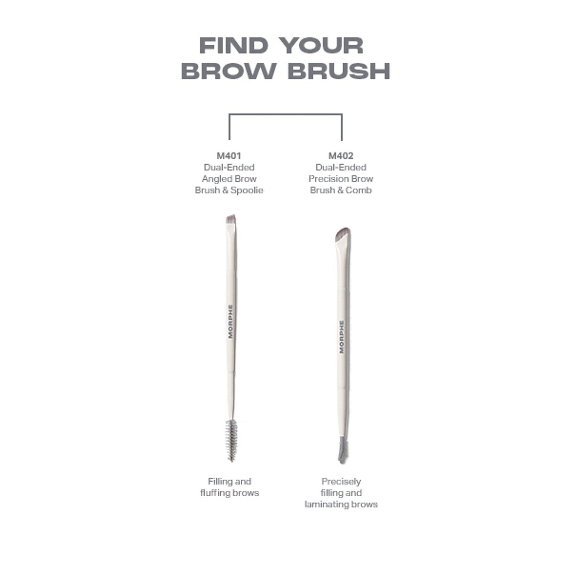 MORPHE M401 Dual Ended Angled Brow Brush & Spoolie