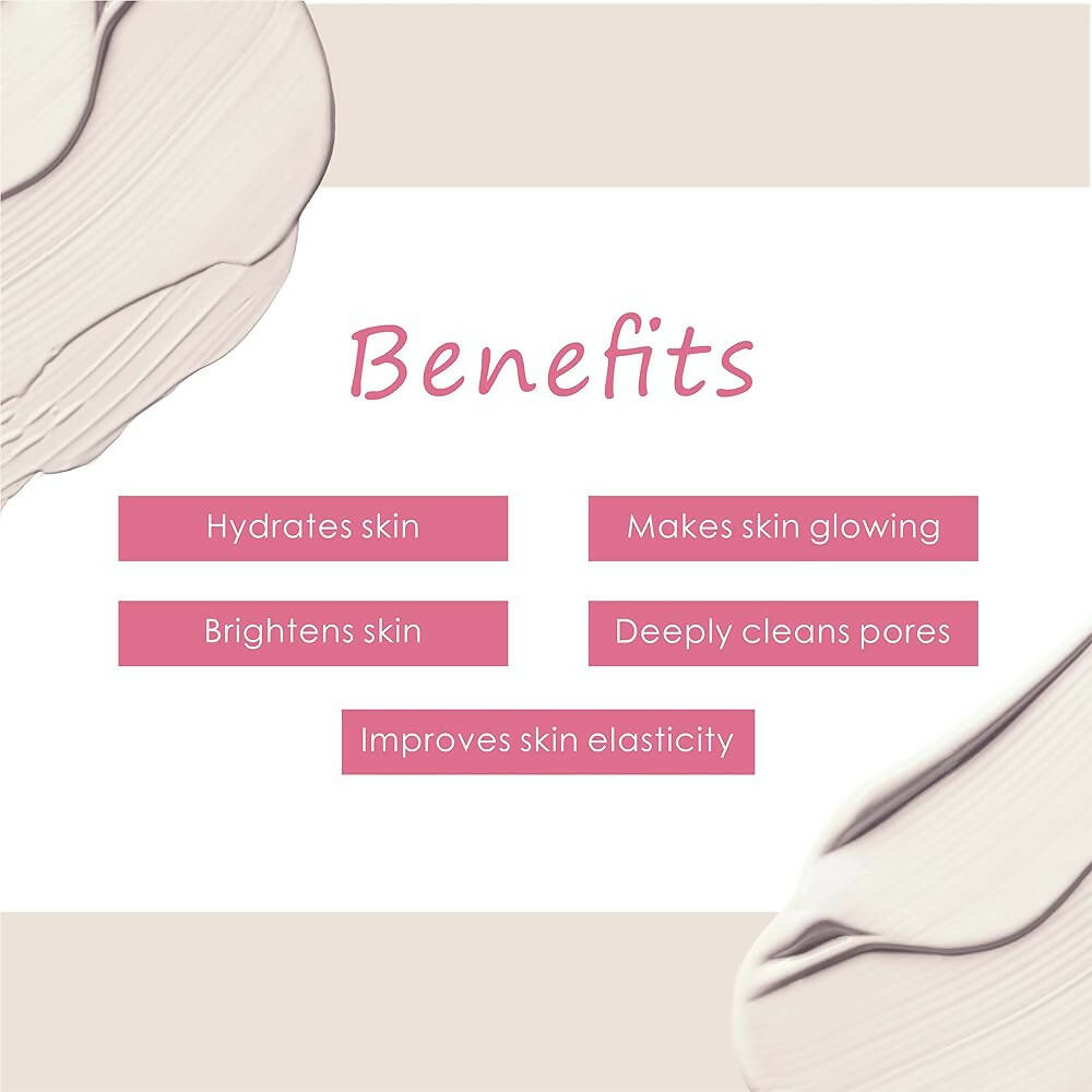 Vedic Naturals Pink Clay With Vitamin-C Powder Peel Off Mask  Grab2Buy Vedic Naturals Grab2Buy