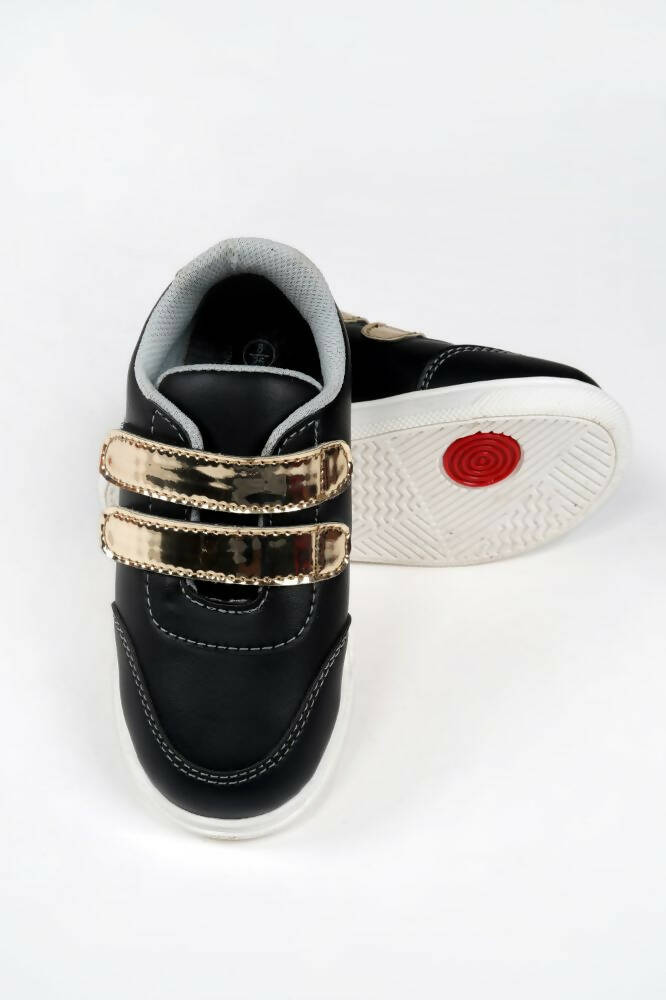 Tiny Bugs For Boys & Girls Double Velcro Sneakers - Black  Grab2Buy Tiny Bugs Grab2Buy