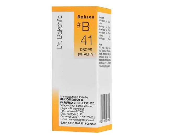 Bakson's Homeopathy B41 Drops 