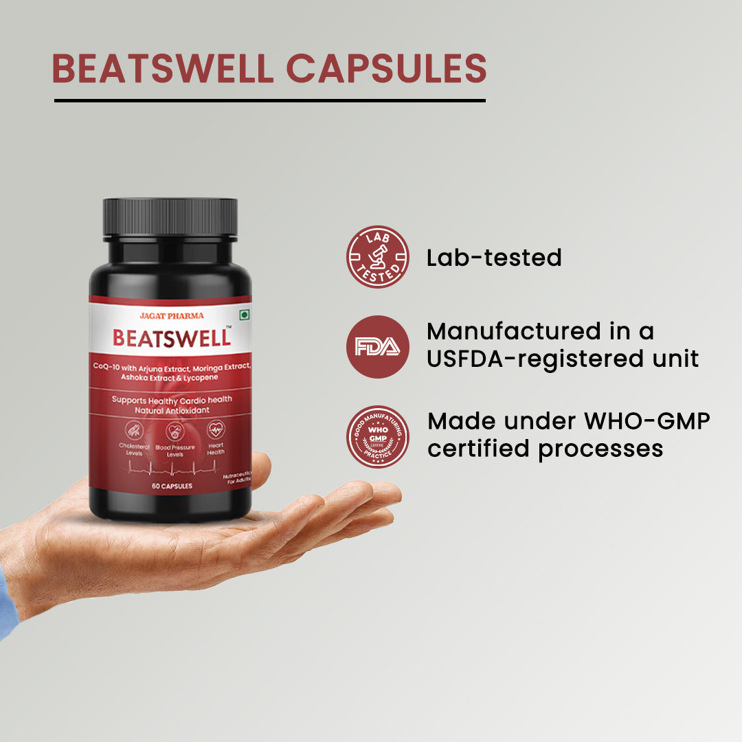Jagat Pharma Beatswell Capsules for Your Heart’s Daily Dose of Strength 