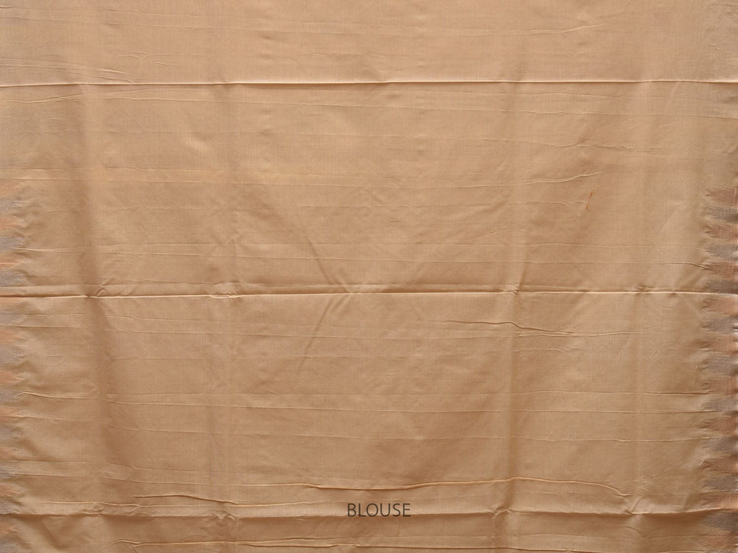 Beige Khadi Cotton Handloom Grab2Buy with Temple Border Design - Global Threads 