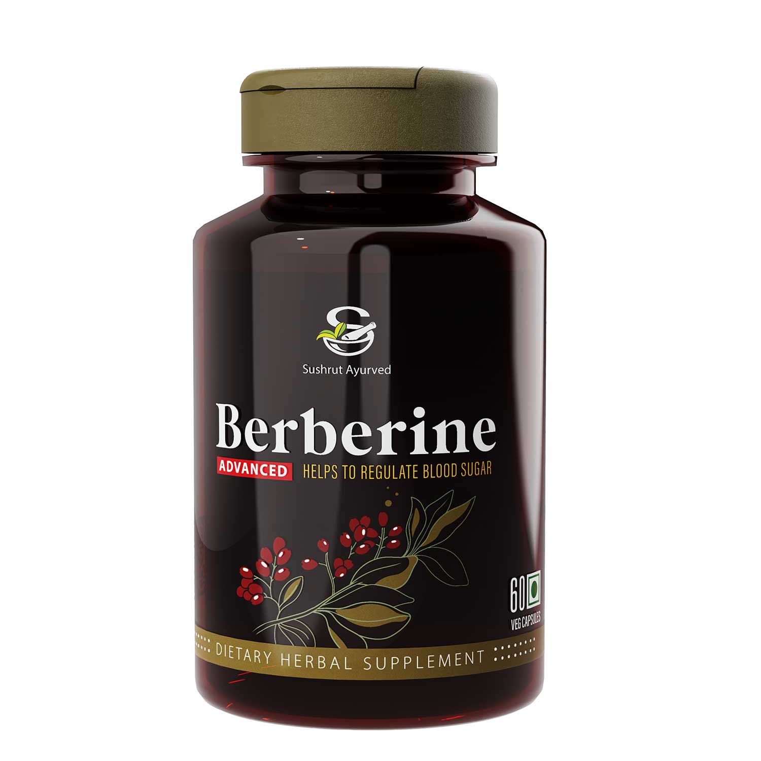 Sushrut Ayurved Good Health Berberine Veg Capsules - Grab2buy