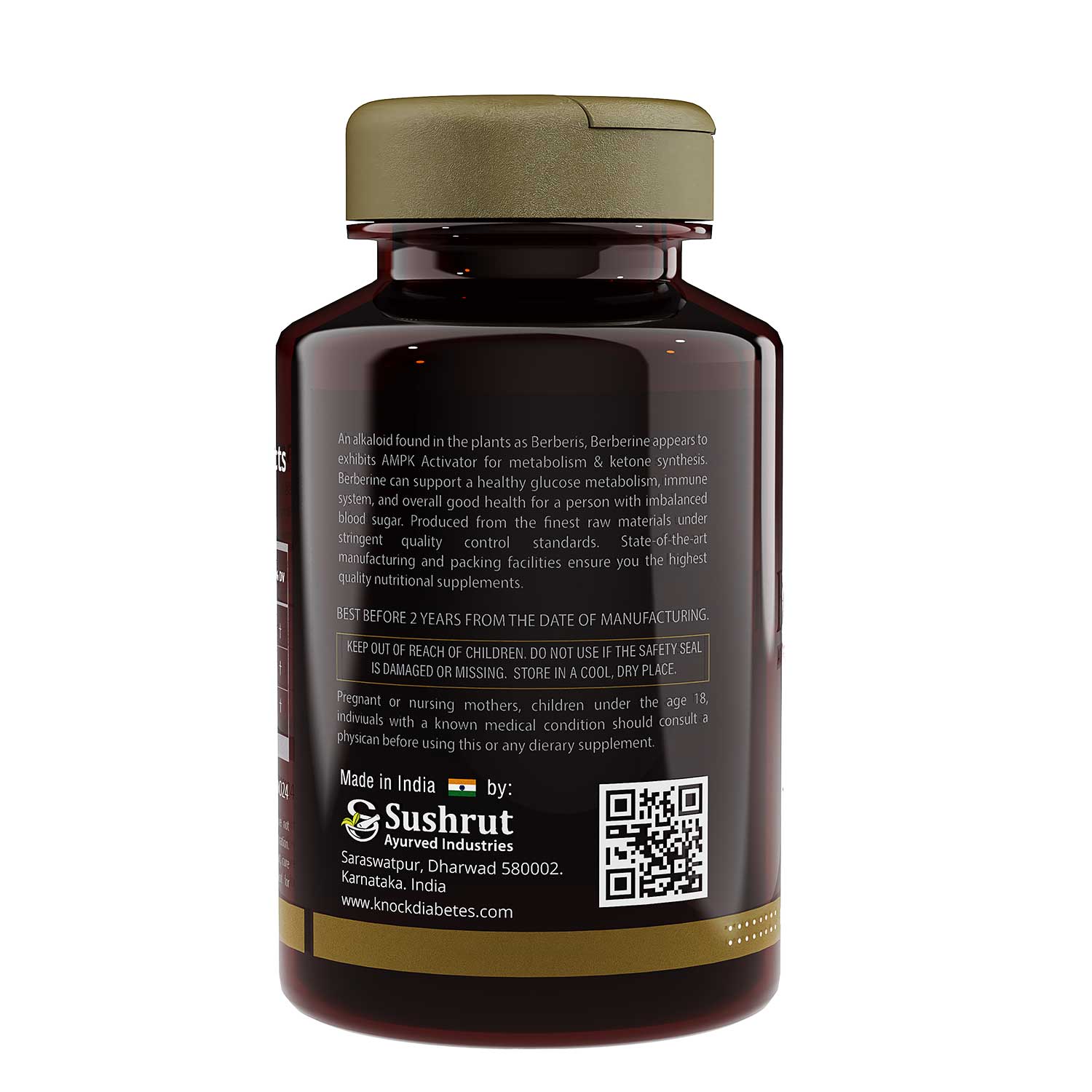 Sushrut Ayurved Good Health Berberine Veg Capsules - Grab2buy