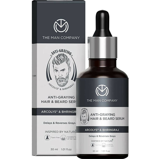 The Man Company Anti-Graying Hair and Beard Serum  Grab2Buy The Man Company Grab2Buy