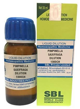 SBL Homeopathy Pimpinella Saxifraga Dilution 