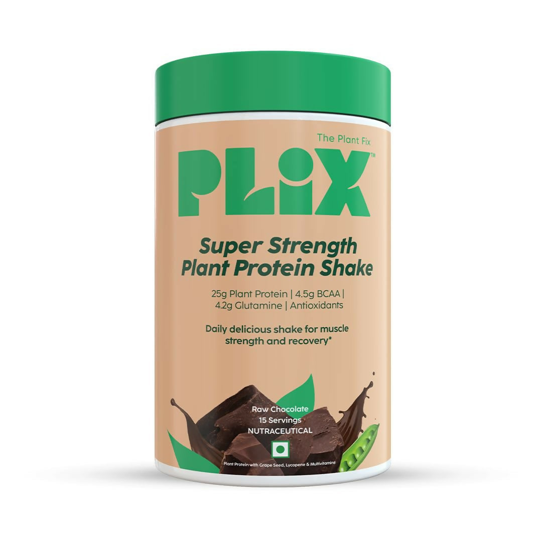 PLIX The Plant Fix Strength Vegan Plant Protein Powder - Chocolate 