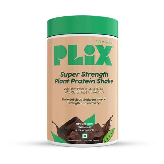 PLIX The Plant Fix Strength Vegan Plant Protein Powder - Chocolate 