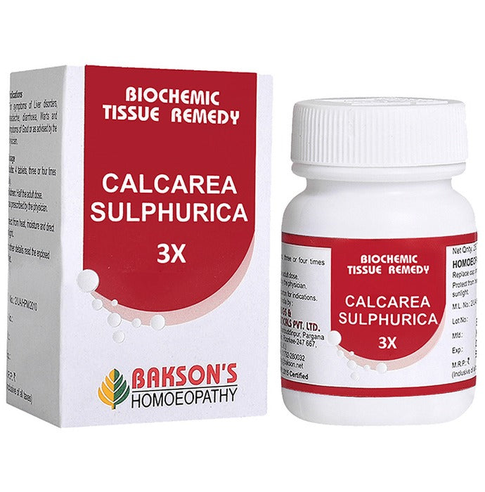 Bakson's Homeopathy Calcarea Sulphurica Biochemic Tablets 