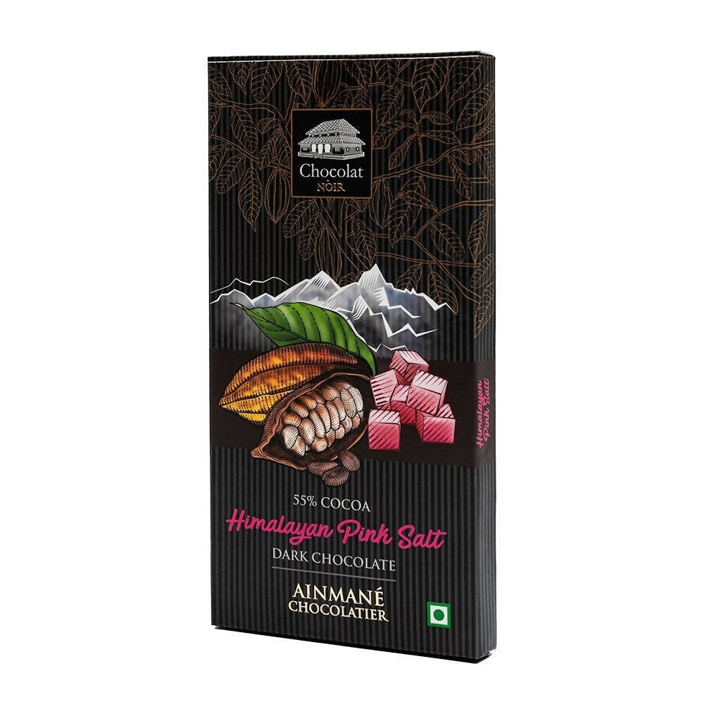 Ainmane Himalayan Pink Salt Dark Chocolate 55% Cocoa - Grab2buy