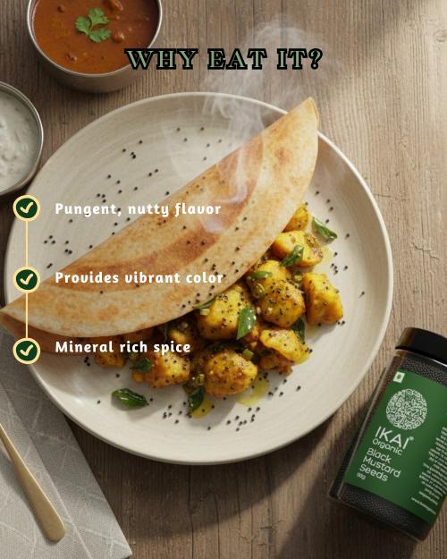 IKAI Organic Black Mustard Seeds 