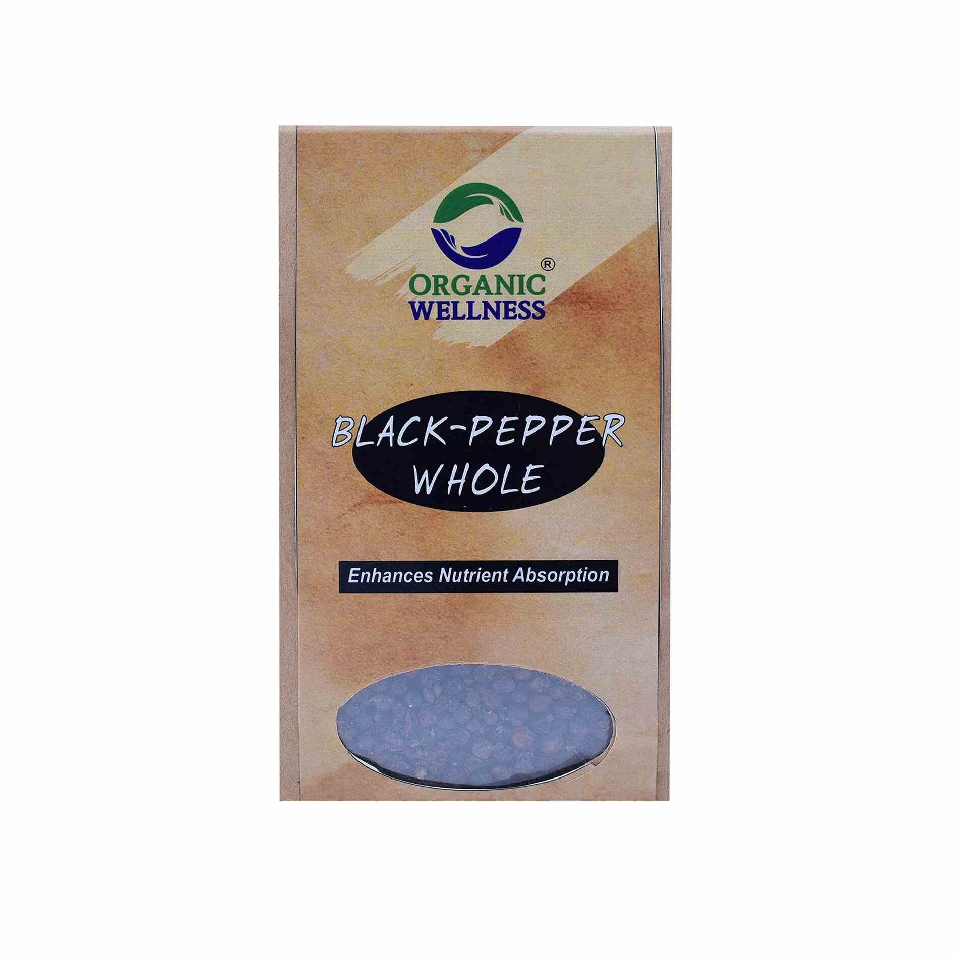 Organic Wellness Black Pepper Whole - Grab2buy