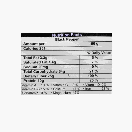 Organic Wellness Black Pepper Whole - Grab2buy