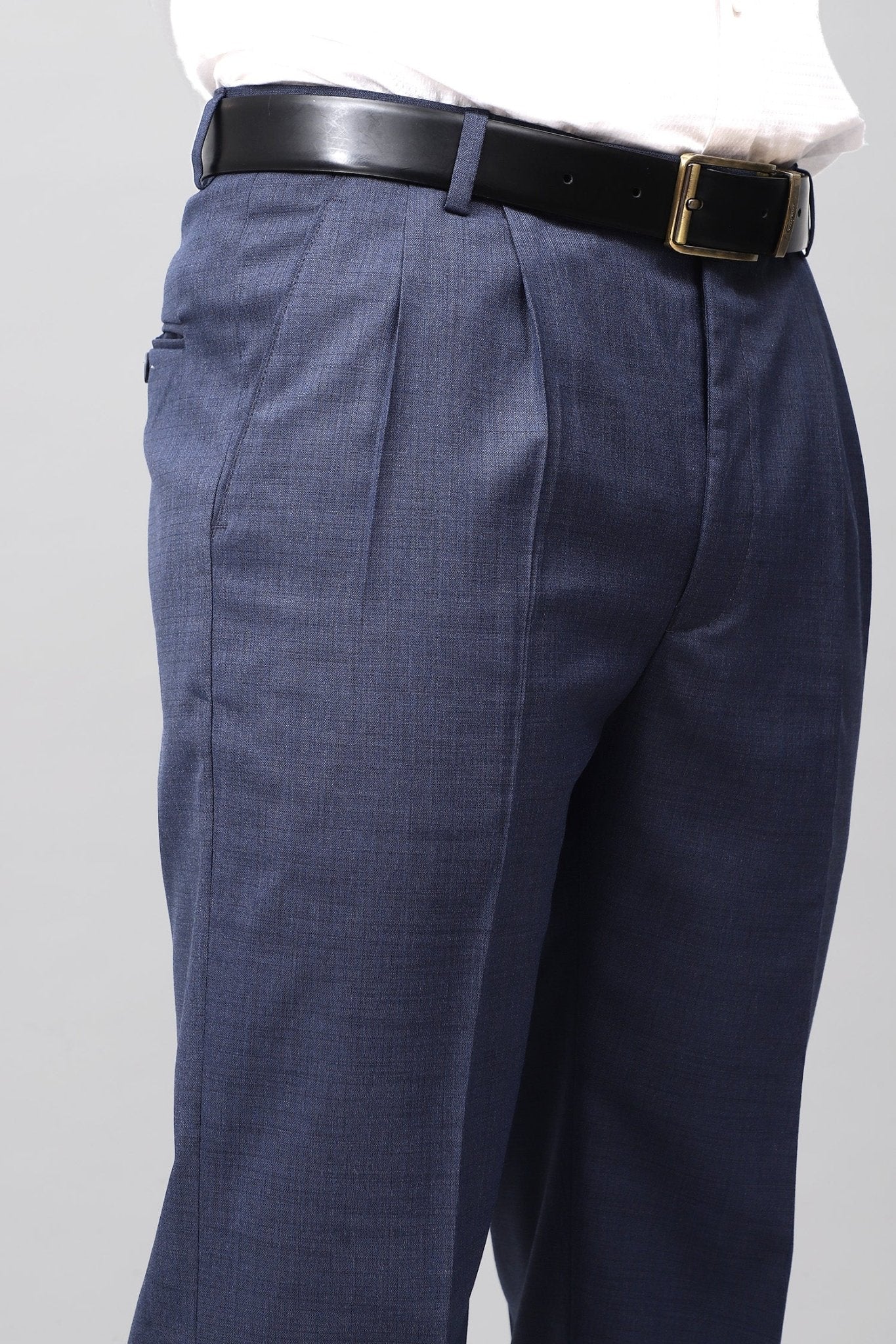 Bluebird Electric Blue Pleated Trouser 