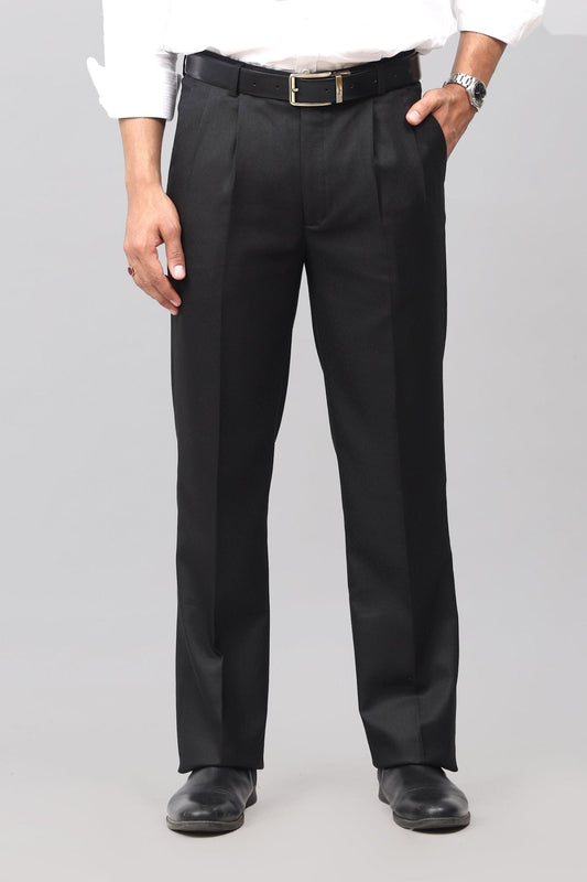 Bluebird Iconic Black Pleated Tailored Trouser 