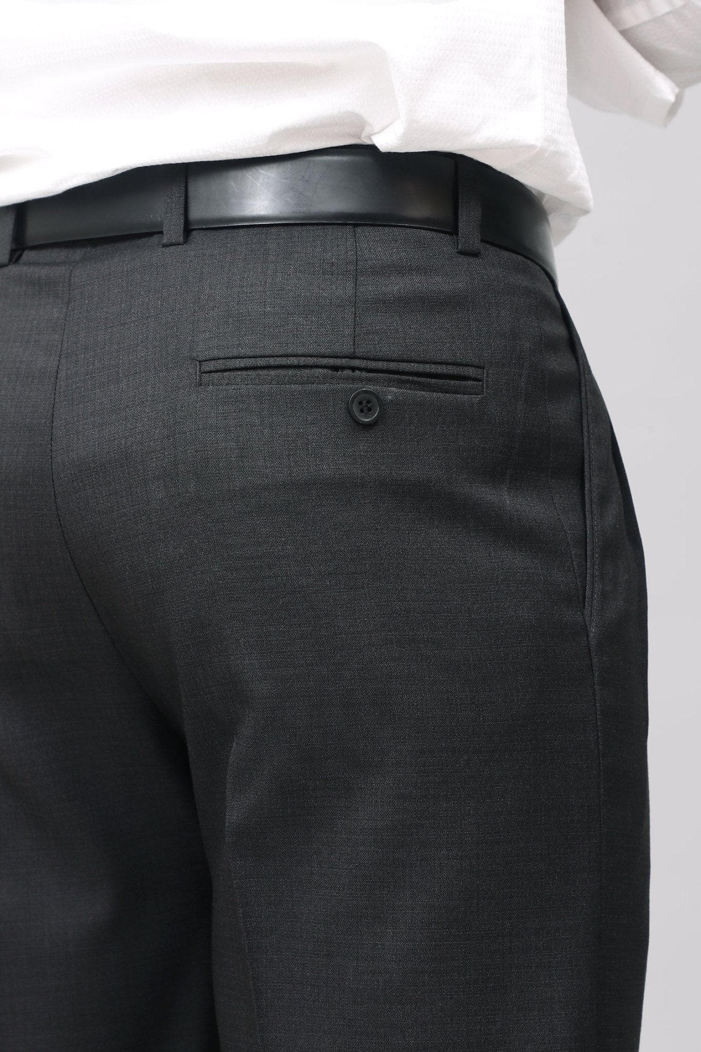 Bluebird Jet Black Pleated Tailored Trouser 