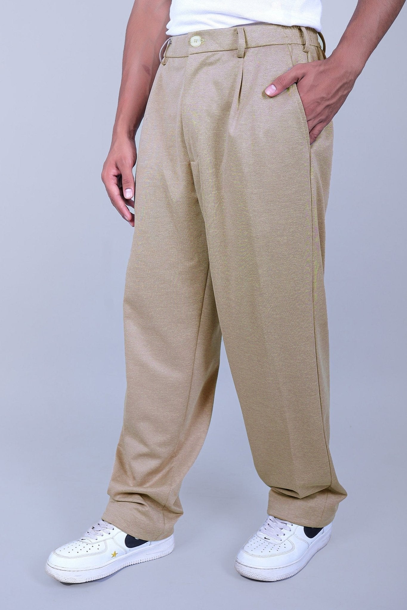 Bluebird Beige Color Korean Style Pant 