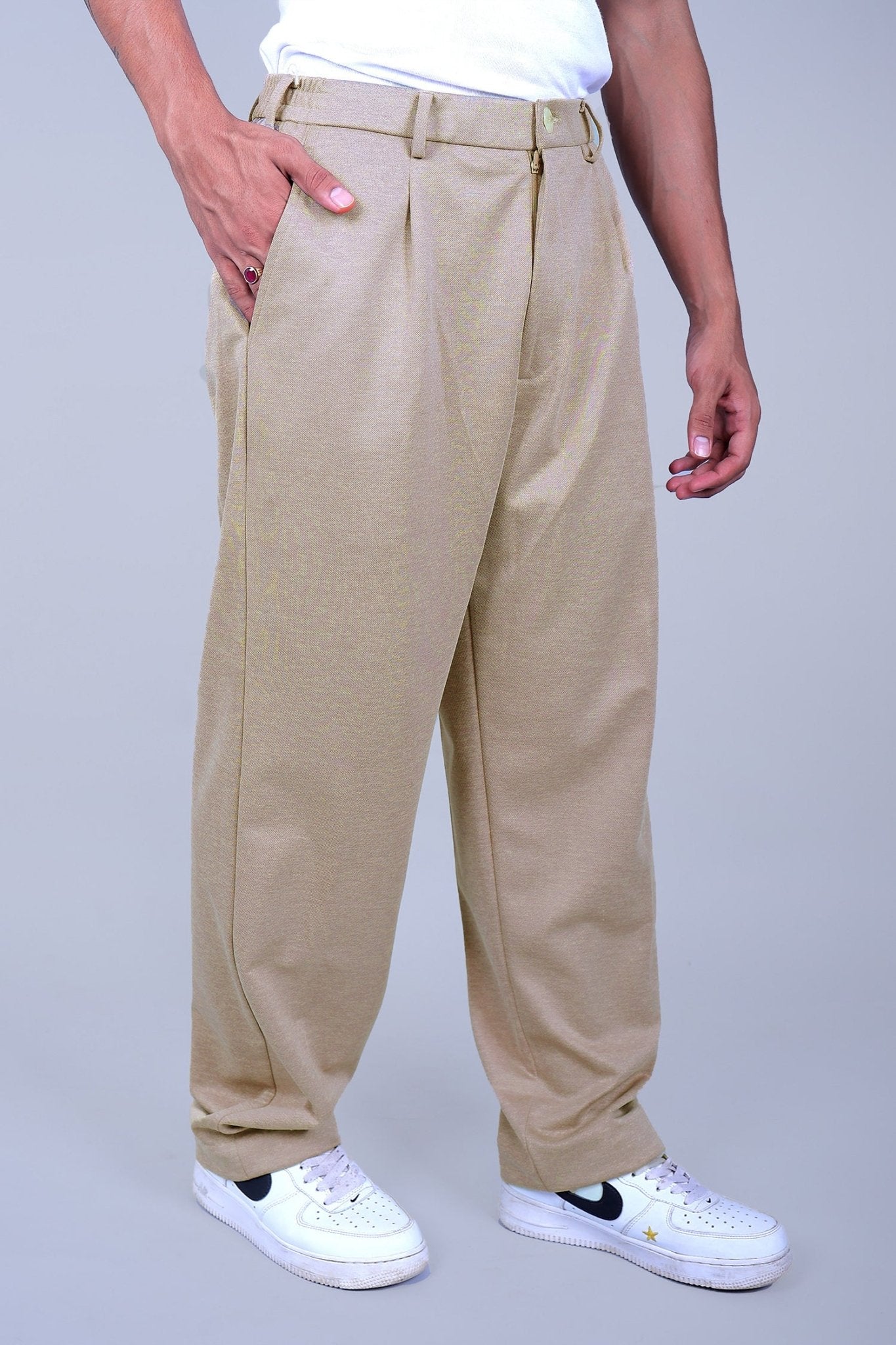 Bluebird Beige Color Korean Style Pant 