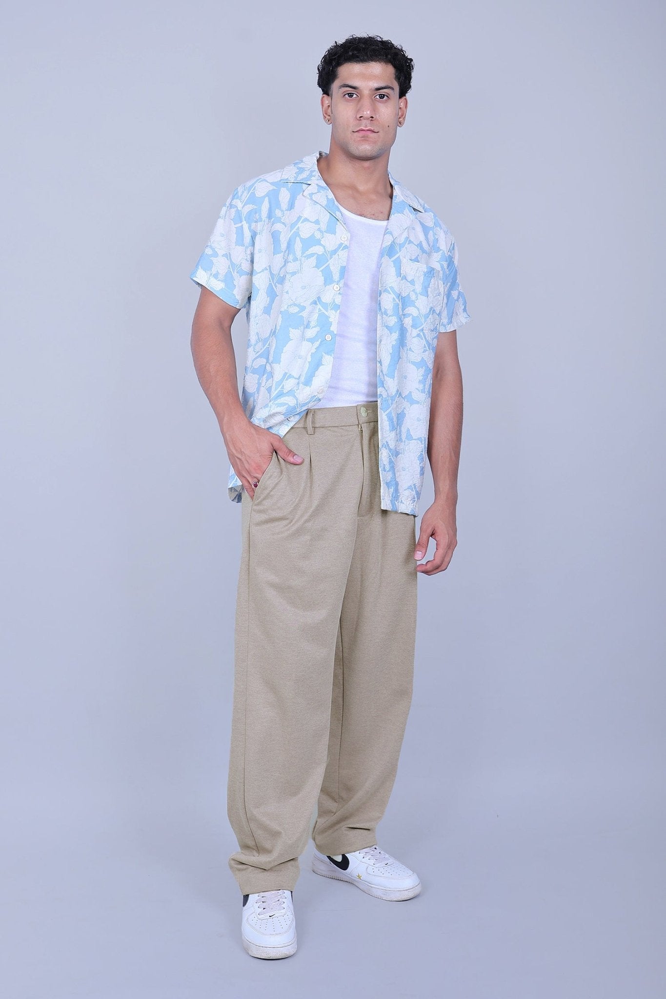 Bluebird Beige Color Korean Style Pant 
