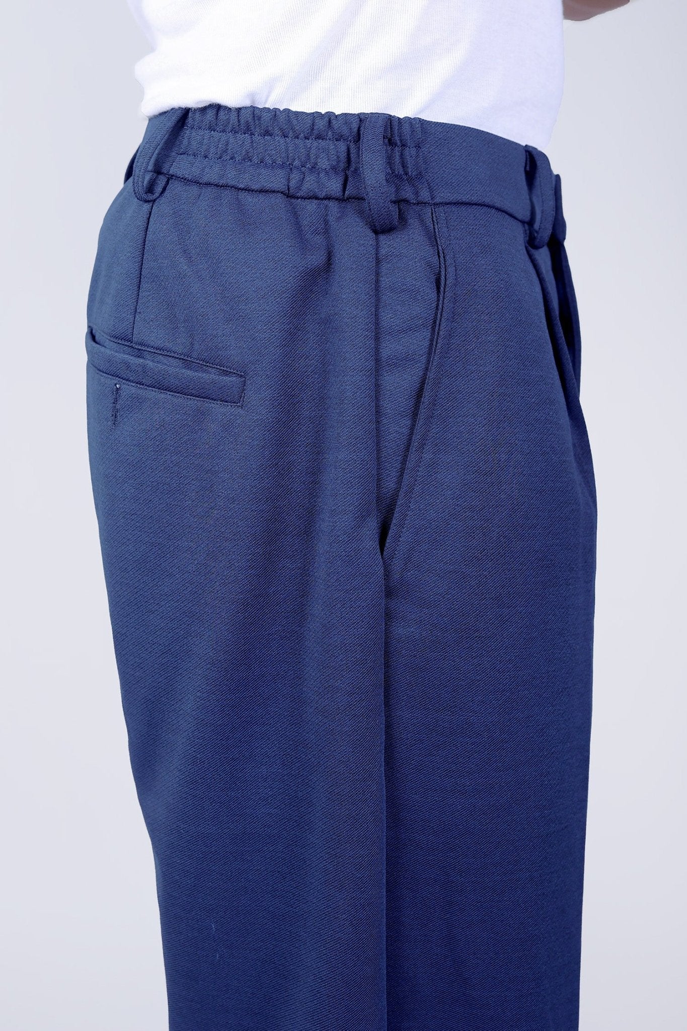 Bluebird korean pleated pant blue color 
