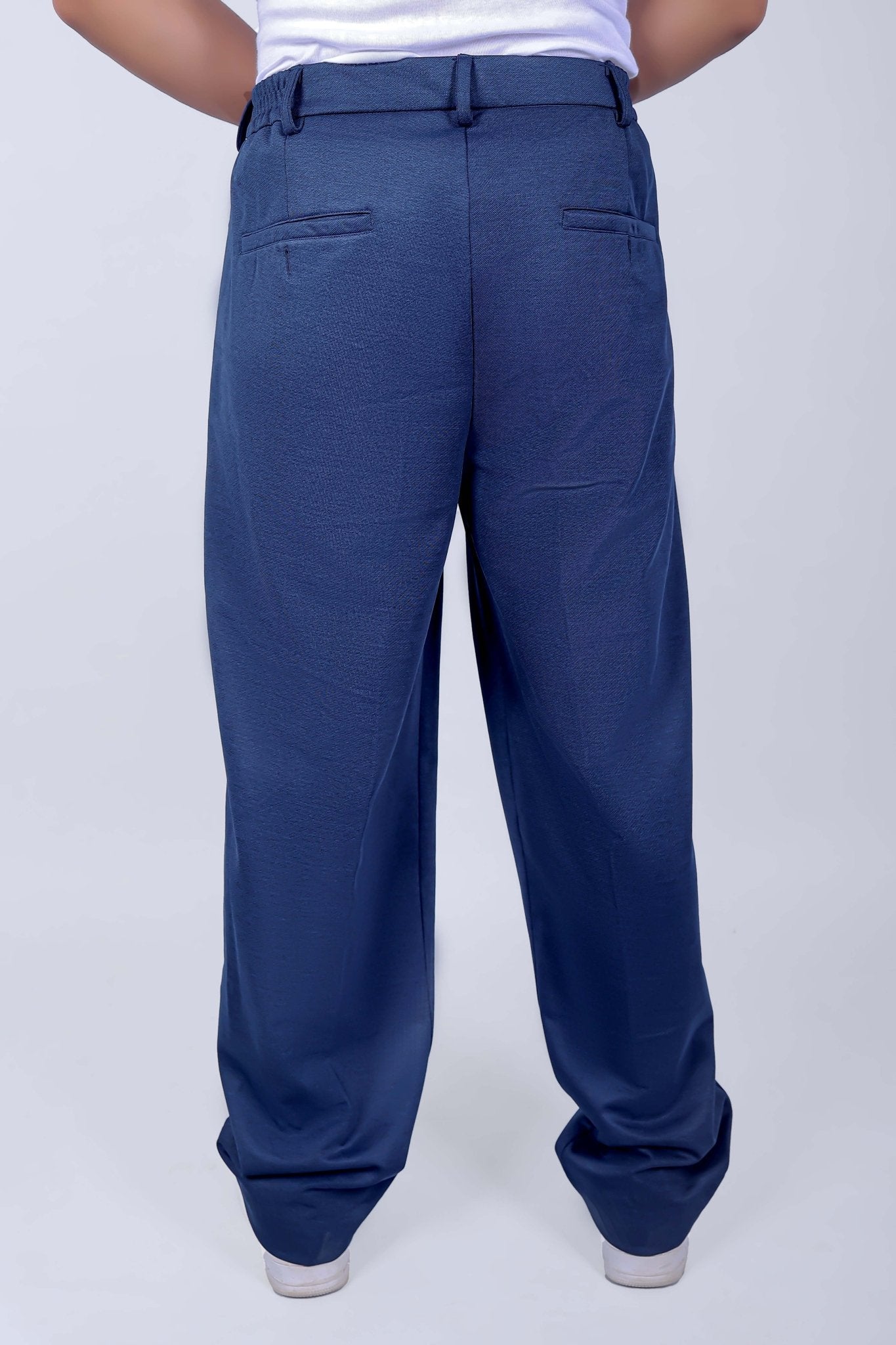 Bluebird korean pleated pant blue color 
