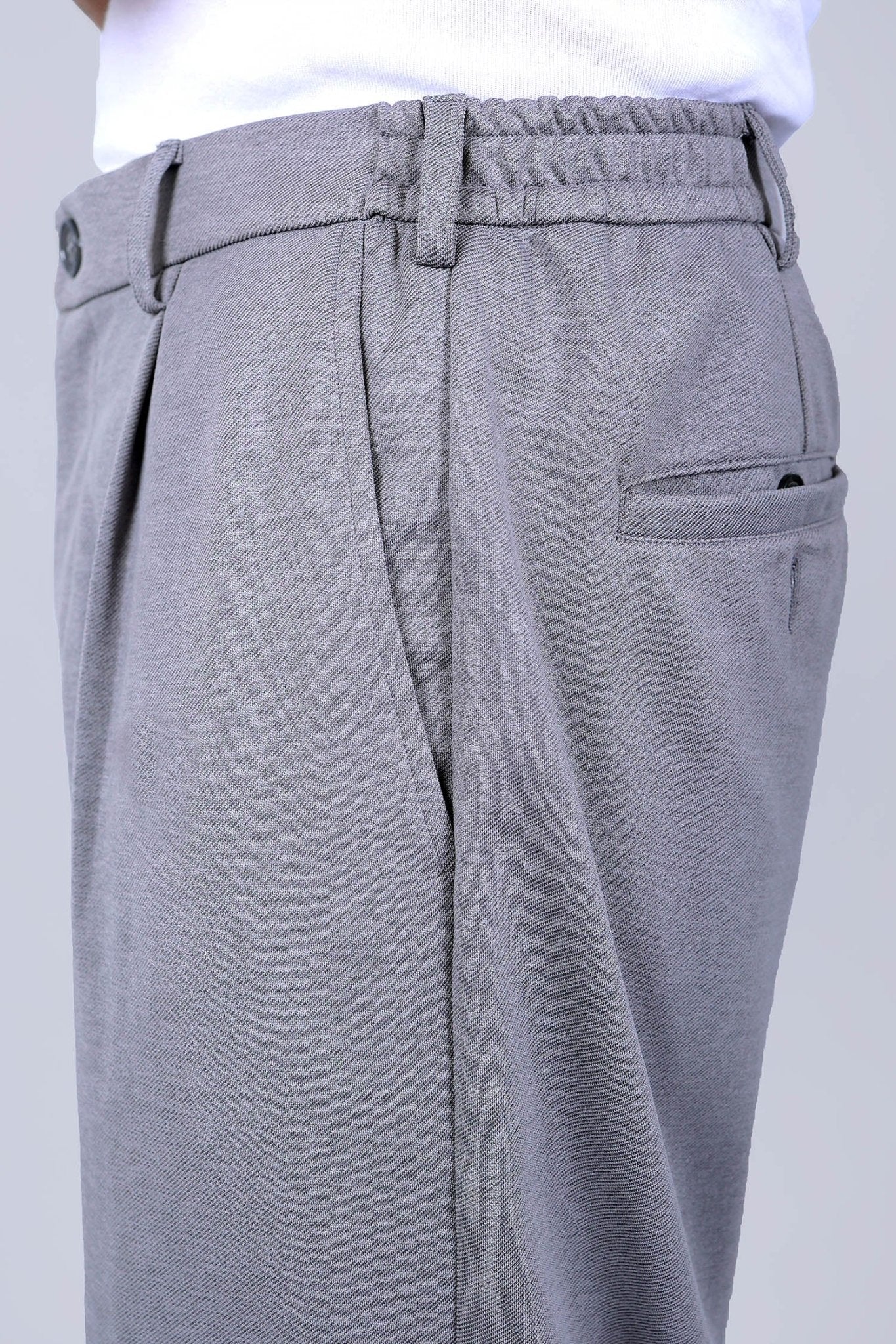 Bluebird korean pleated pant grey color 