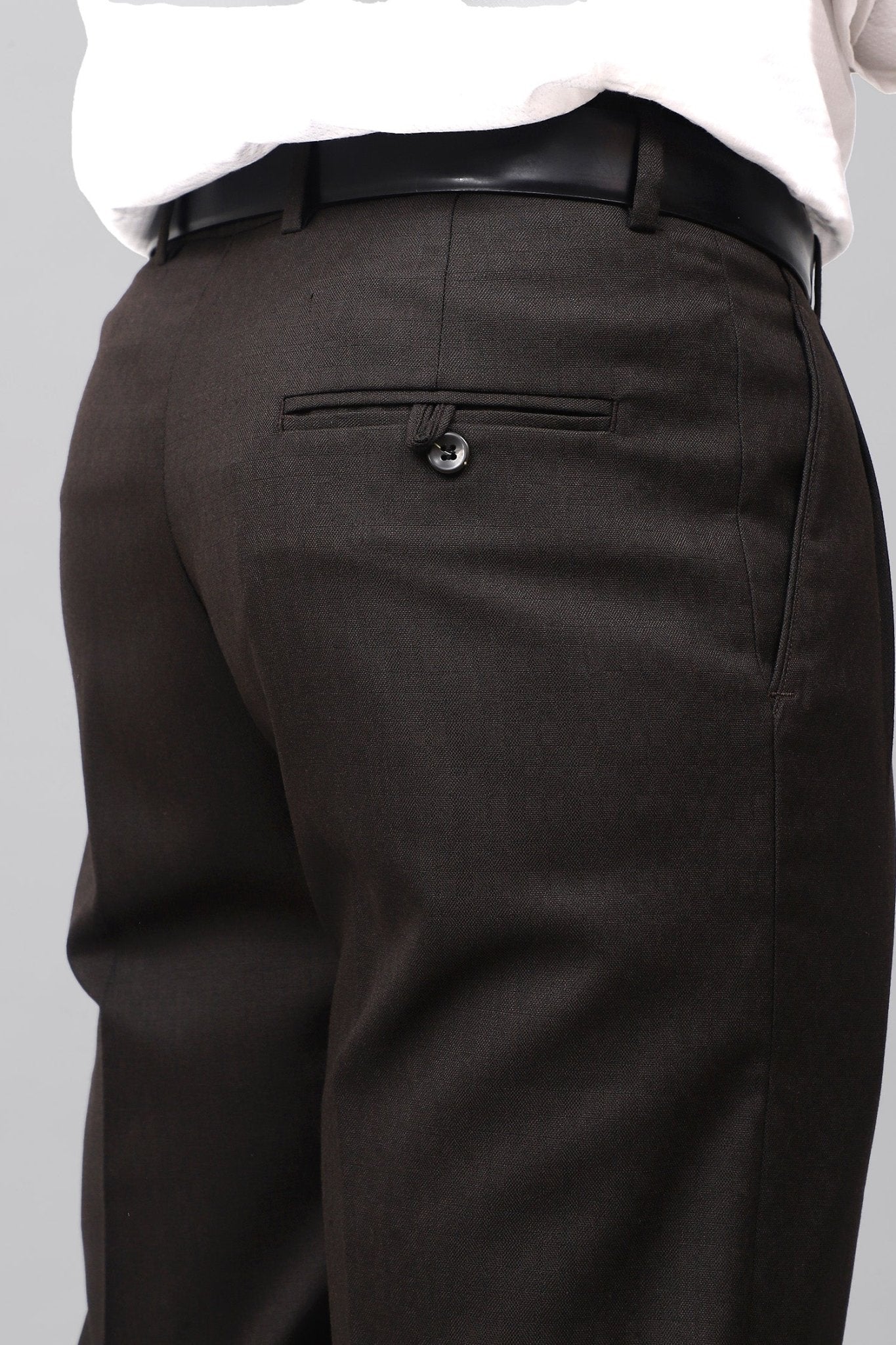 Bluebird Luxe Dark Chocolate Pleated Trouser 