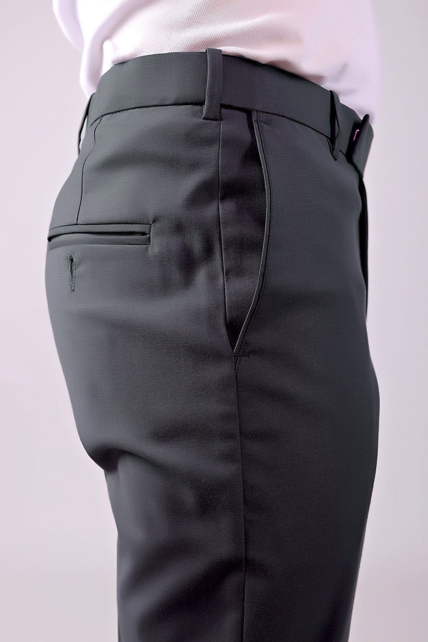 Bluebird Men's Iron Grey Stretch Band Trousers 