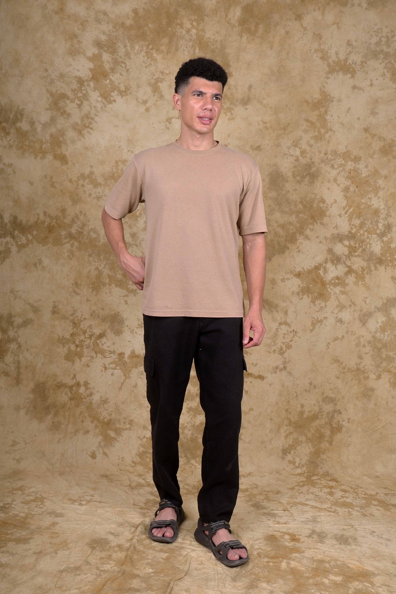 Bluebird Men's Slim Fit Cotton Cargo Pant Black 