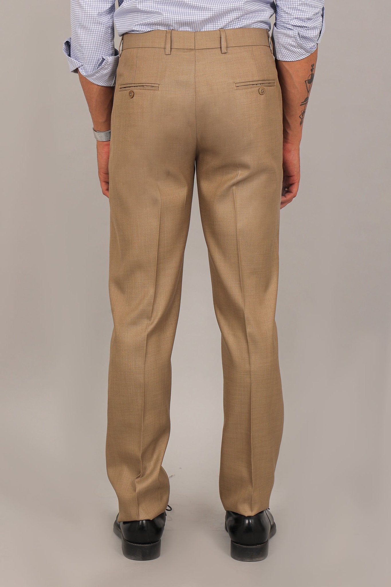 Bluebird Men's Tan Formal Trouser 