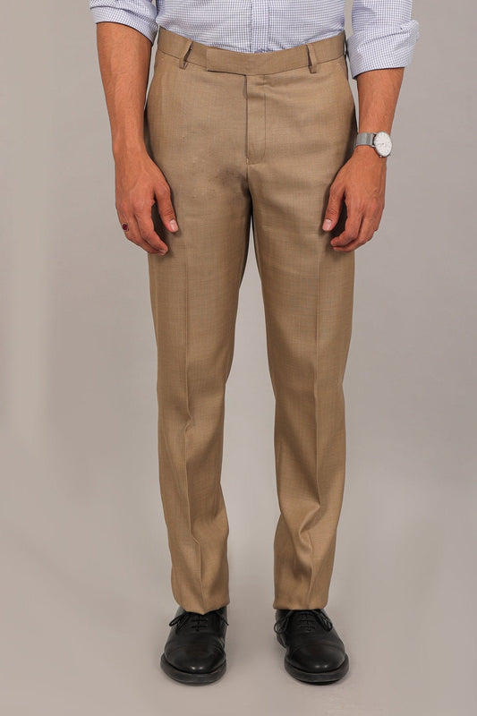 Bluebird Men's Tan Formal Trouser 