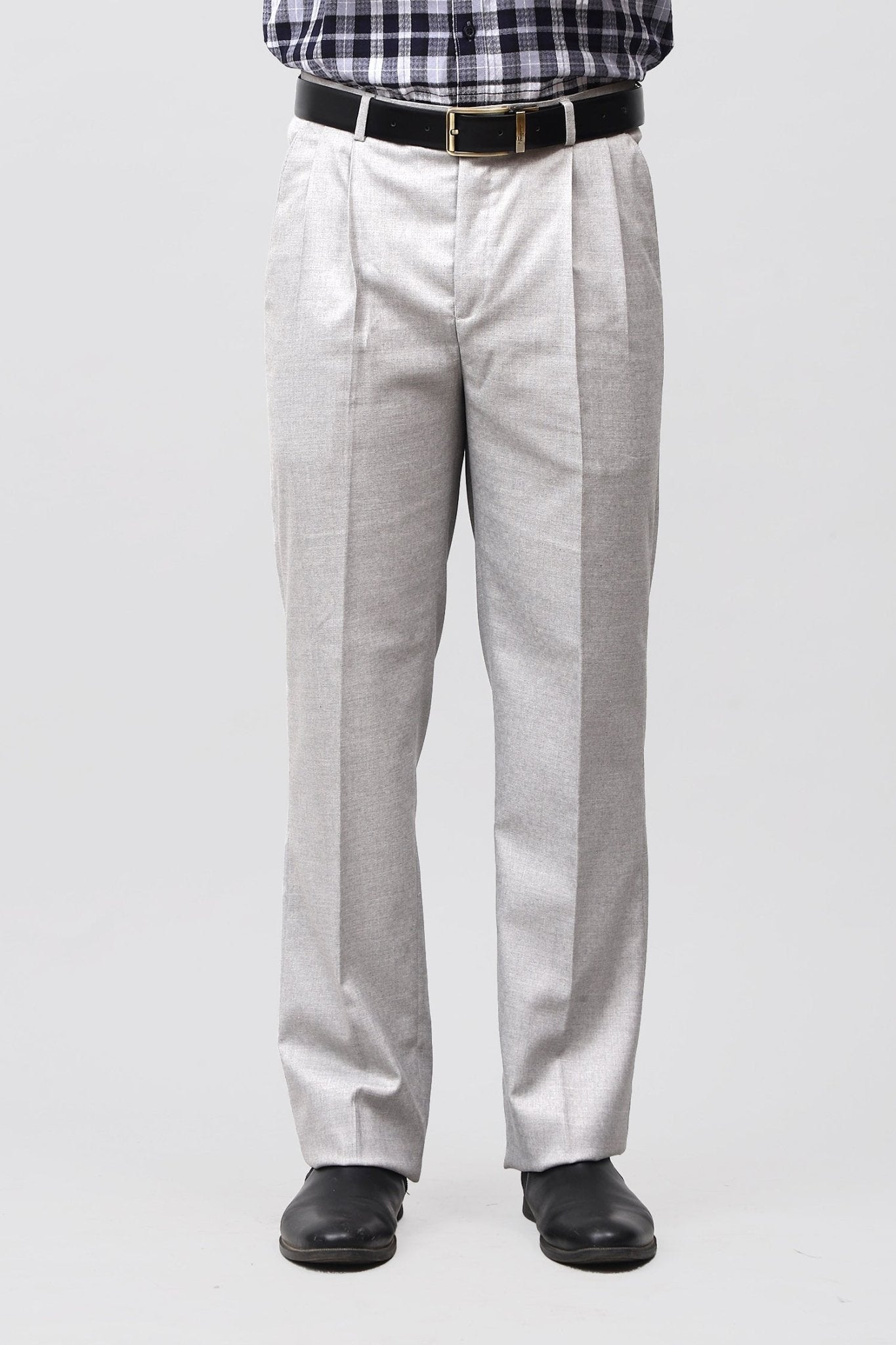 Bluebird Modern Light Grey Pleated Trouser 