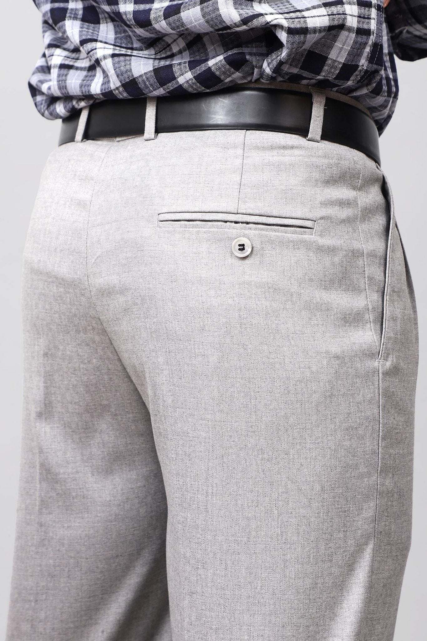 Bluebird Modern Light Grey Pleated Trouser 